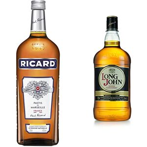 RICARD Pastis de Marseille 200cl 45% & Long John Scotch Whisky, 2L - Publicité