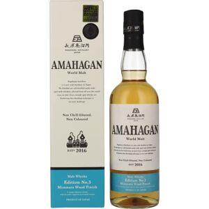 AMAHAGAN Edition No 3 Mizunara Wood Finish Blended Malt Whisky 47% Alcool Origine : Japon Bouteille 70 cl - Publicité