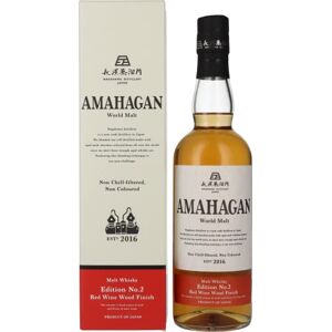 AMAHAGAN Edition No 2 Red Wine Wood Finish Blended Malt Whisky 47% Alcool Origine : Japon Bouteille 70 cl - Publicité