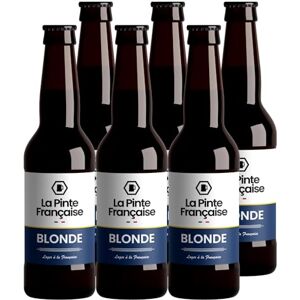 La Pinte Française Bière  Pack 6 Bouteilles de 33cl (Lager Blonde) - Publicité