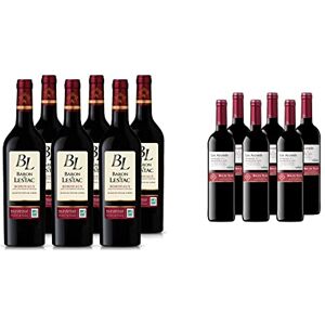 BARON DE LESTAC AOP Bordeaux Vin Rouge Terra Vitis Lot de 6 bouteilles x 75cl & Les Accords de Roche Mazet Syrah Marselan IGP Pays d’Oc Vin Rouge Terra Vitis Lot de 6 x 75 cl - Publicité