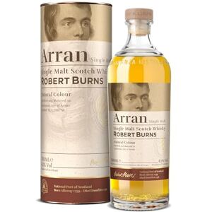 Arran Robert Burns Blended Malt Whisky Écossais Notes d'Épices & Fruits Mûrs Origine : Écosse/Highlands- 43 % Alcool 70 cl - Publicité