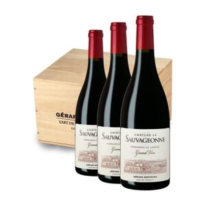 GÉRARD BERTRAND Château la Sauvageonne Grand Vin Rouge   Grenache Noir/Syrah/Mourvèdre/Carignan   AOP Terrasses du LarzacSec   Avec Caisse Bois (6 x 0.75 l) - Publicité