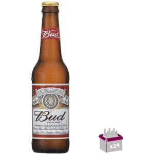 Wine And More Bud Bière blonde 5° 24X33 cl verre perdu - Publicité