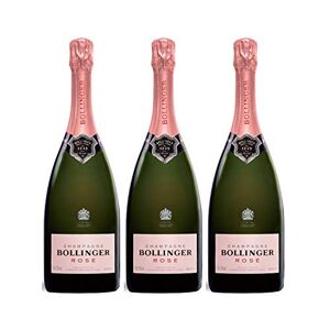 Bollinger Champagne Brut Rosé  Lot de 3x75cl Cépages Chardonnay, Pinot Meunier - Publicité
