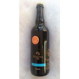 CELLIER DOMBE BRESSE Bière Rivière d'Ain Blanche Brasserie Rivière d'Ain 75cl - Publicité