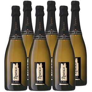 Castel Freres Revesco Brut – Cava Méthode Traditionnelle Vin d'Espagne Lot de 6 bouteilles x 75 cl - Publicité