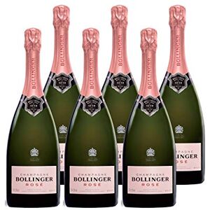 Bollinger Champagne Brut Rosé  Lot de 6x75cl Cépages Chardonnay, Pinot Meunier - Publicité