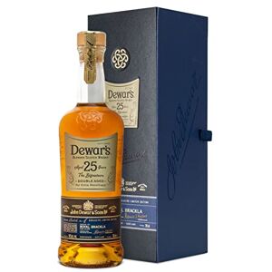 Dewar's Dewar’s 25 ans Blended Scotch Whisky avec coffret cadeau, double maturation et affinage en fûts de chêne Royal Brackla pour plus de douceur, notes de miel, crème et noix, 40 % vol., 70 cl/700 ml - Publicité