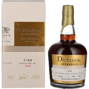 Dictador JERARQUÍA 40 Years Old FINO Rum 1980 43% Vol. 0,7l in Giftbox - Publicité