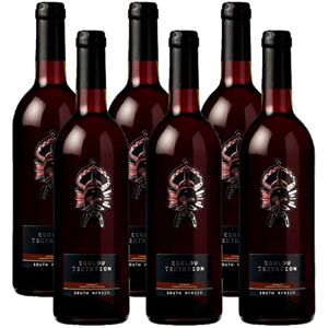 Castel Freres Zoulou Tentation Vin Rouge d'Afrique du Sud Cinsault Cabernet Sauvignon lot de 6 bouteilles x 75cl - Publicité