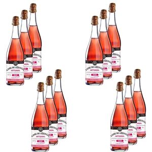 Les Celliers de l'Odet Lot 12x Cidre de Lézergué artisanal rosé Bouteille 750ml - Publicité