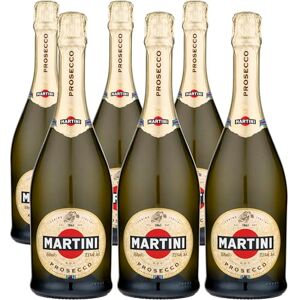Martini Prosecco Vin pétillant, vin italien sec et riche, 11,5% vol., 6 x 75cl / 750ml - Publicité