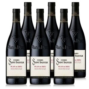 COMBES SAINT SAUVEUR AOP Côtes du Rhône Village "Plan de Dieu" Vin Rouge Lot de 6 bouteilles x 75 cl - Publicité
