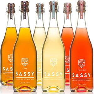 SASSY MAISON  CAISSE DÉCOUVERTE Cidres BRUT/ROSÉ/POIRÉ 6 x 75cl Fabriqué en Normandie, pomme et poire, qualité supérieure, sans gluten, 100% naturel et sans sucre ajouté - Publicité