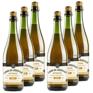 Les Celliers de l'Odet Lot 6x Cidre de Lézergué artisanal doux Bouteille 750ml - Publicité