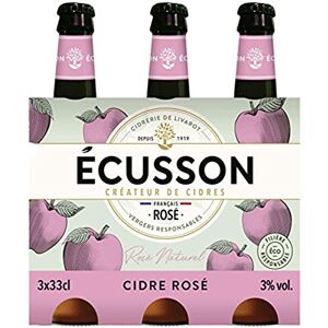 Ecusson Cidre Rose Naturel Biologique, 3 x 330ml - Publicité