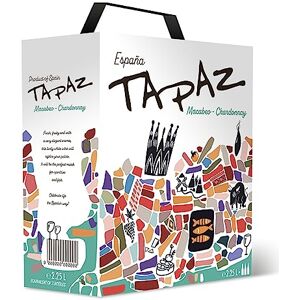 CASTILLO DE ARESAN Tapaz Vin blanc Macabeo, Chardonnay en Bag in Box, Espagne (1 x 2,25 L) - Publicité