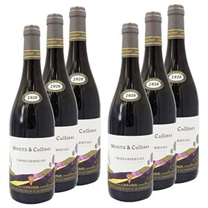 Cave de Tain Lot 6x Vin rouge Crozes Hermitage Monts et Collines Bouteille 750ml - Publicité