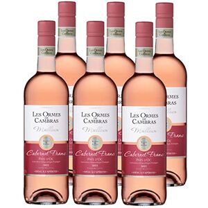 Les Ormes De Cambras Vin Rosé Moelleux Cabernet Franc IGP Pays d'Oc Lot 6 bouteilles x 75cl - Publicité