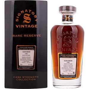 Signatory Vintage Glen Mhor Highland  Cask Strength Whisky avec Boîte en Bois 50 Ans 1965 700 ml - Publicité