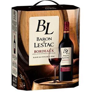 BARON DE LESTAC – Vin Rouge (3L) – AOP Bordeaux – Bag in Box - Publicité