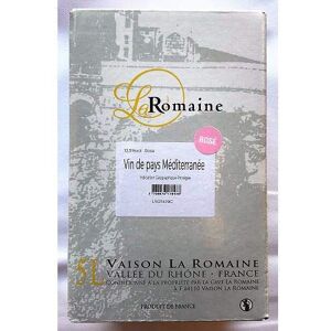 CELLIER DOMBE BRESSE Vin de Pays Méditerranée BIB 5L rosé La Romaine - Publicité