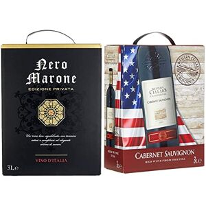 Ahead Vin Rouge Edizione Privata Origine : Italie BIB Bag in Box (1 x 3 l) & Western Cellars California Vin Rouge Cabernet Sauvignon de Californie Bag in Box BIB 3L (1 x 3 l) - Publicité