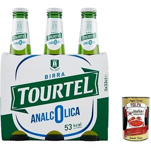 Italian Gourmet E.R. Birra Tourtel Lot de 24 bouteilles de bière 0,33 l sans alcool 0,33 l + polpa Italian Gourmet 400 g - Publicité