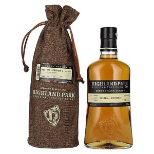 Highland Park 11 Years Old Single Malt Scotch Whisky Austria Edition 3 63,6% Vol. 0,7l im Leinensackerl - Publicité