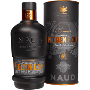 Naud HIDDEN LOOT Dark Reserve, spiced rhum 41% - Publicité