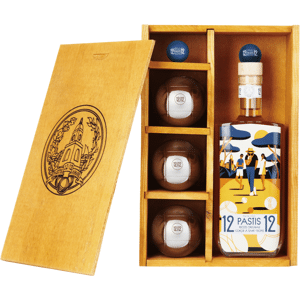 Jardin 12/12 Pastis 12/12 Coffret Pétanque 45% - Publicité