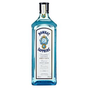 Gin Bombay Sapphire Dry - 40° 100 cl - Publicité