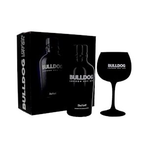 Bulldog Gin + verre black coppa 70cl 40%