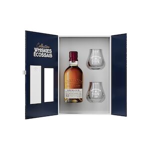 Whisky Aberlour 12 Ans Non Chill Filtered - Coffret 2 Verres - 48° 70 cl