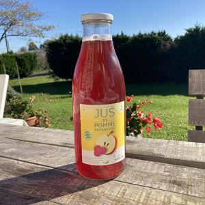 Jus Pomme/Framboise - 1L - En direct de EARL Fruits du Maumont - Toutifruits (Corrèze) - Publicité