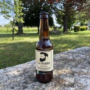 Bière Artisanale Blonde "La Barbe" Haute Fermentation - 33cl - En direct de Vignobles Fabien Castaing (Dordogne) - Publicité