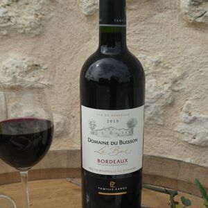 Vin rouge AOP Bordeaux - 2019 - 75cl - En direct de Domaine du Buisson (Gironde) - Publicité
