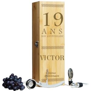 Cadeaux.com Coffret sommelier et vin homme 19 ans