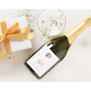 Cadeaux.com Bouteille de champagne personnalisée anniversaire de mariage - Noces de Porcelaine