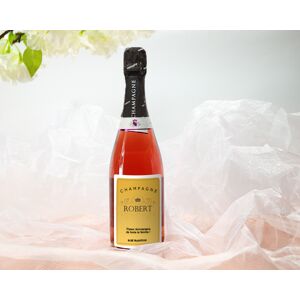Cadeaux.com Bouteille de champagne rosé personnalisée - Prénom - Publicité