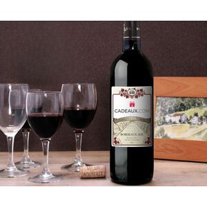 Cadeaux.com Bouteille de vin de Bordeaux personnalisée logo - Entreprise - Publicité