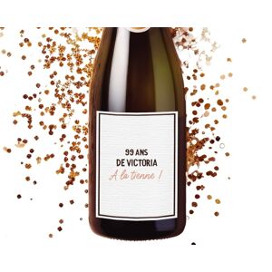 Cadeaux.com Bouteille de champagne avec message femme 99 ans