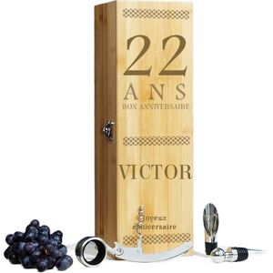 Cadeaux.com Coffret sommelier et vin homme 22 ans