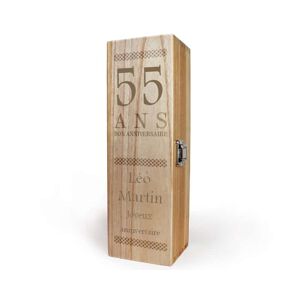 Cadeaux.com Caisse à vin personnalisable homme 55 ans