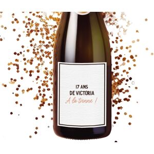 Cadeaux.com Bouteille de champagne avec message femme 17 ans