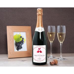 Cadeaux.com Bouteille de champagne personnalisée - Prénoms couple - Publicité