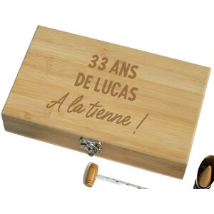 Cadeaux.com Coffret vin personnalisé et accessoires homme 33 ans