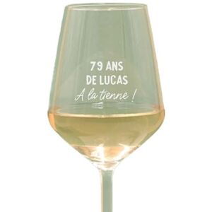 Cadeaux.com Verre à vin personnalisable homme 79 ans