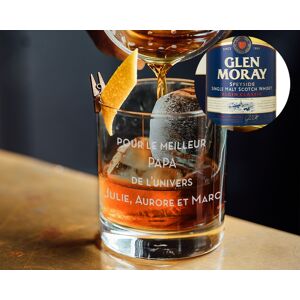 Cadeaux.com Bouteille de whisky Glen Moray - Avec un verre personnalisé - Publicité